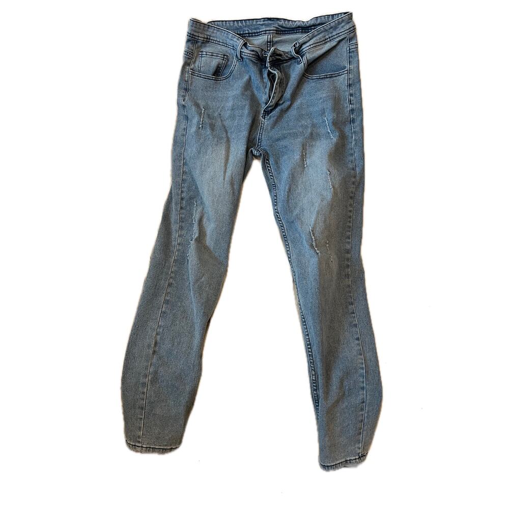 Manfinity Straight Blue Jeans Mens 34x28